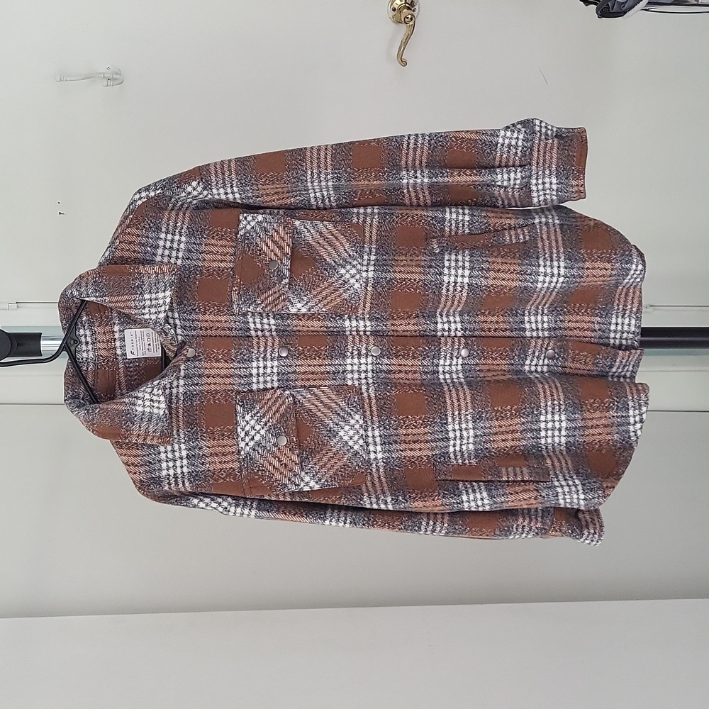 Brown Plaid Shacket